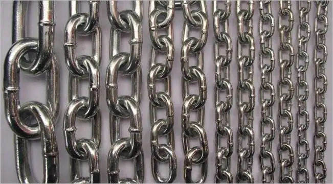 5 8MM Electroplating Galvanized iron chain lashing link binder chain