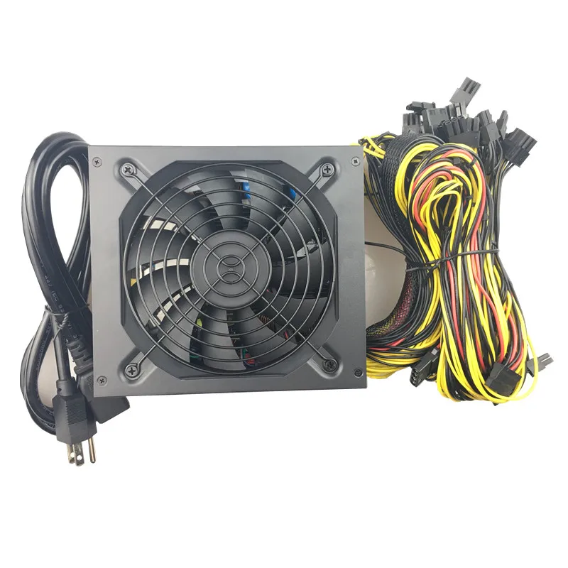 Блок питания для майнинга T.F.SKYWINDINTL 1350 Вт ATX PC блок оборудование эфириума 24