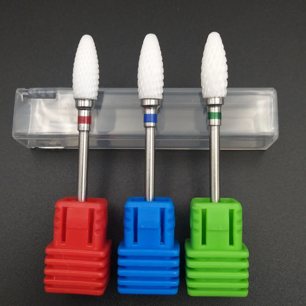 

Ceramic Nail Art Tools Milling Cutter for Manicure Pedicure Nail Drill Apparatus Rotary Manicure Device Set of Milling Cutters