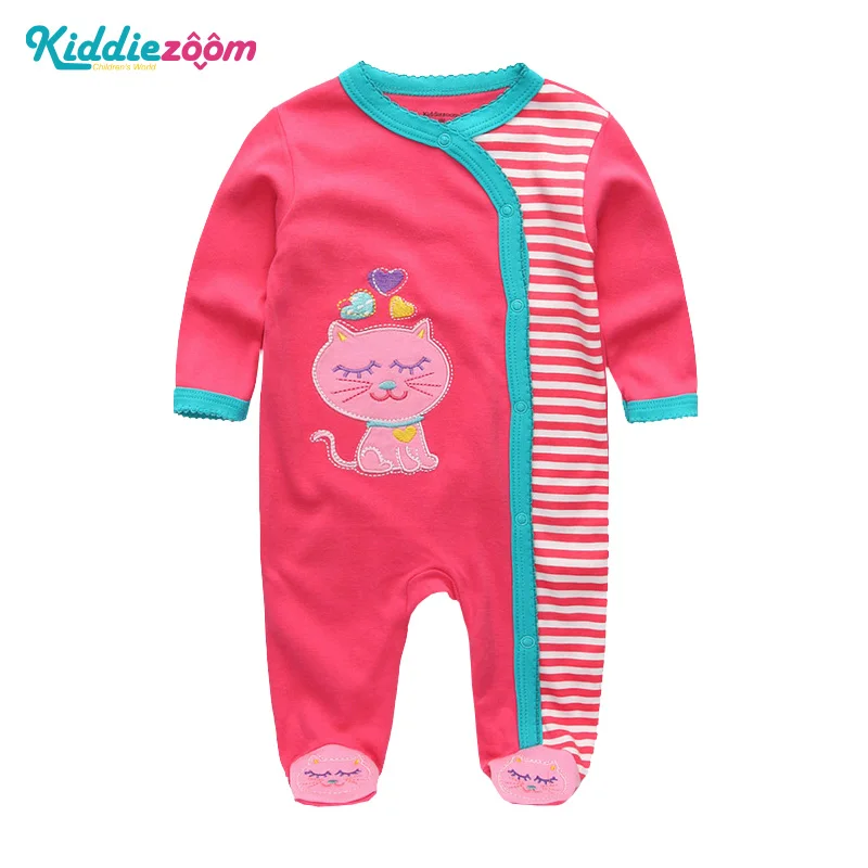 Детские Комбинезоны Одежда для новорожденных девочек ropa bebe хлопковые детские костюмы с длинными рукавами roupa menina детские пижамы - Color: RFL1071