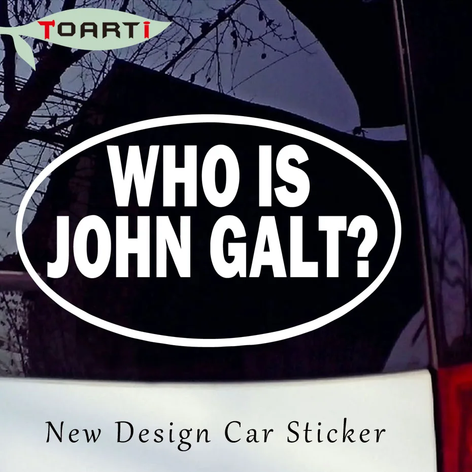 Who Is John Galt Home Decor Car Truck Window Decal Sticker