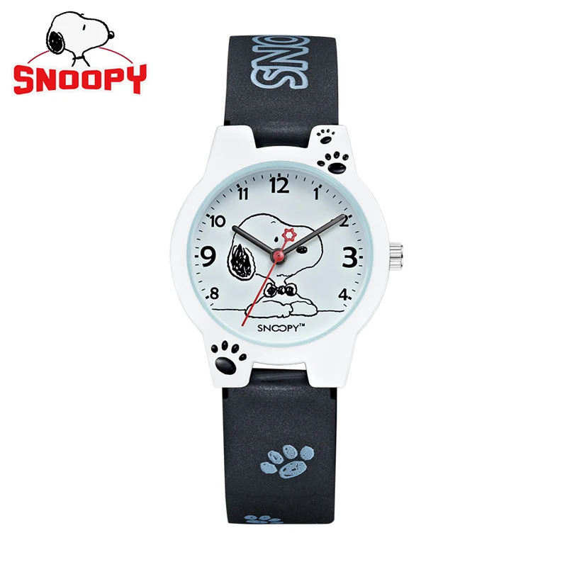 Оригинальные часы snoopy модные милые женские кварцевые наручные для мальчиков