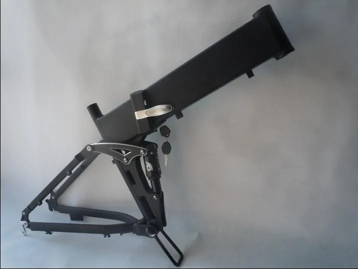 Discount 26*17inch  Folding   Electric  Mountain bike folding  frame  26er  MTB frame  soft tail  frame with  Battery case 3 Discount 26*17inch  Folding   Electric  Mountain bike folding  frame  26er  MTB frame  soft tail  frame with  Battery case 3