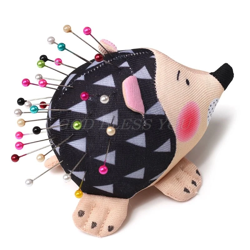 HTB1ghbQXRCw3KVjSZR0q6zcUpXas Hedgehog Shape Cute Sewing Pincushion with Soft Cotton Fabric Pin Cushion Pin Patchwork Holder Arts Crafts Sewing Needle Holder Mallzona