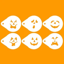 Креативный набор трафаретов для торта на Хэллоуин, пластиковые формы для помадки на Хэллоуин, инструменты для украшения торта