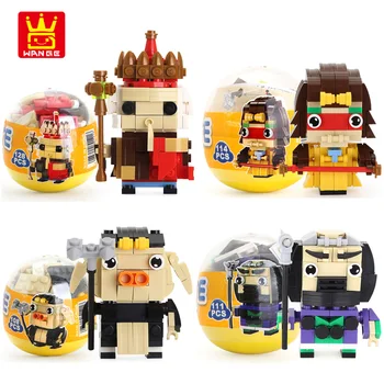 

WANGE DIY Creative Bricks Capsule Mini Character Chinese Classical Characters Building Blocks Kids Toys Birthday Gifts