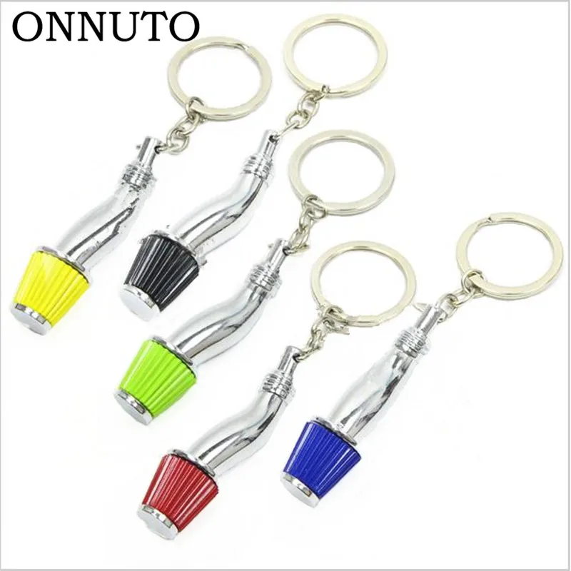 

Newest Car Styling Racing Car Keyring Air Intake Filter Keychain Creative Plating Colorful Keychain Filter