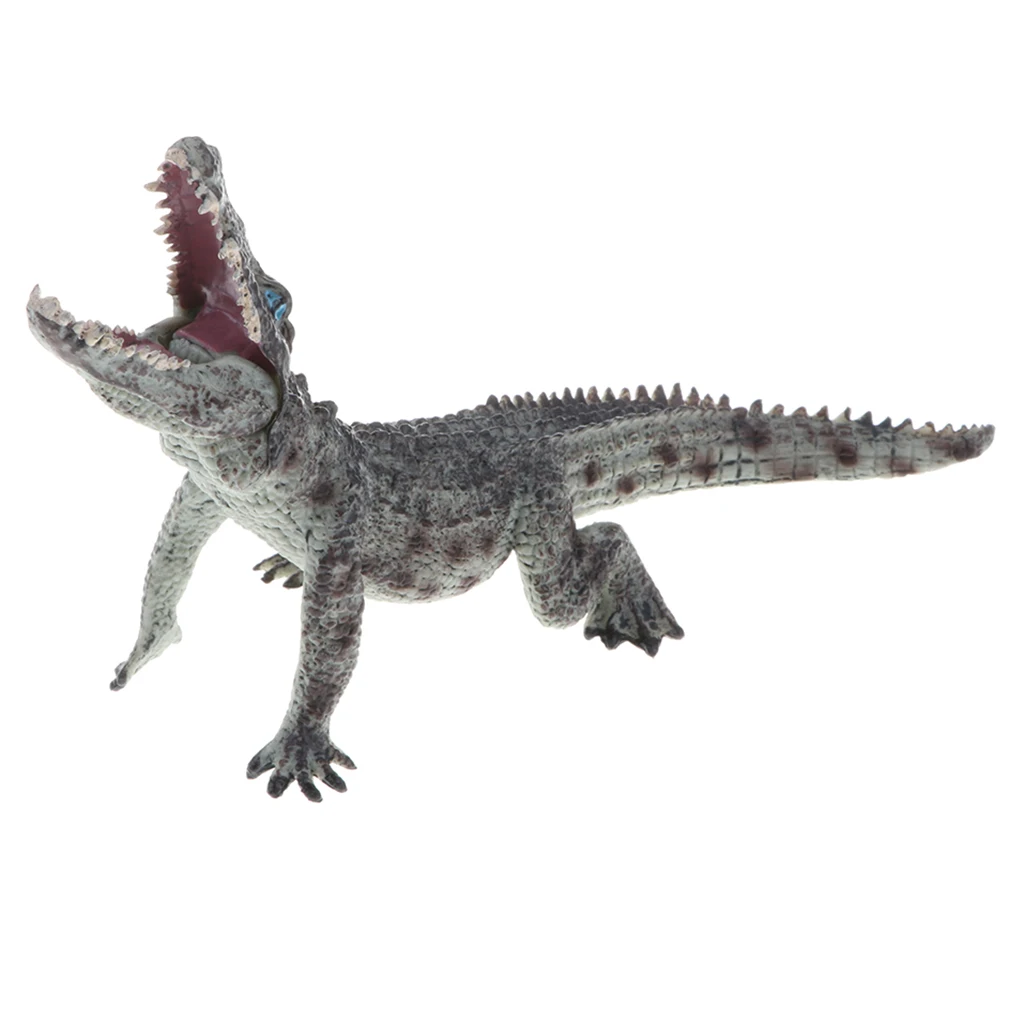  Lifelike Wild/ Forest Jungle Crocodile Animal Action Figure Models in Various Posture Toy Kids Learning Nature - 9 pieces