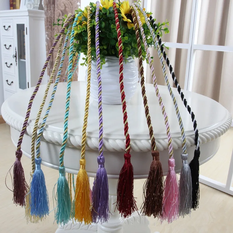 15 Colors Window Cotton Rope Tie Backs Curtain Fringe Tiebacks Room Tassel Decor 15 Colors Window Cotton Rope Tie Backs Curtain Fringe Tiebacks Room Tassel Decor