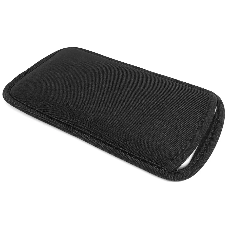 Black Elastic Soft Flexible Neoprene Protective Pouch Bag for iPhone XS MAX 6S SE Protect Sleeves Pouch Case for iPhone 7 8 Plus
