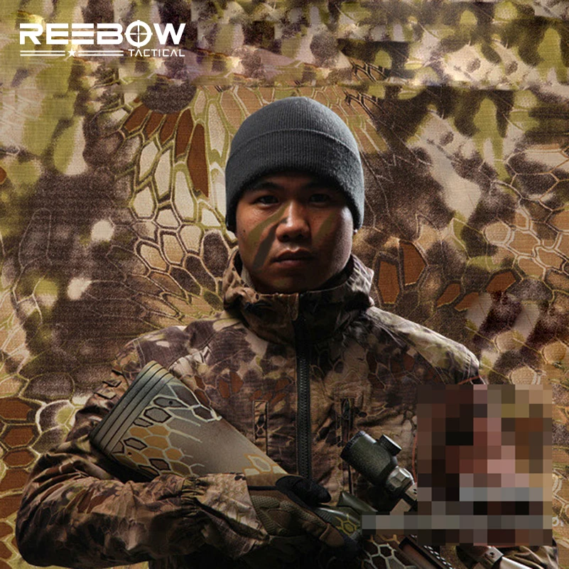 REEBOW тактическая уличная камуфляжная охотничья куртка с текстурой питона Мужская