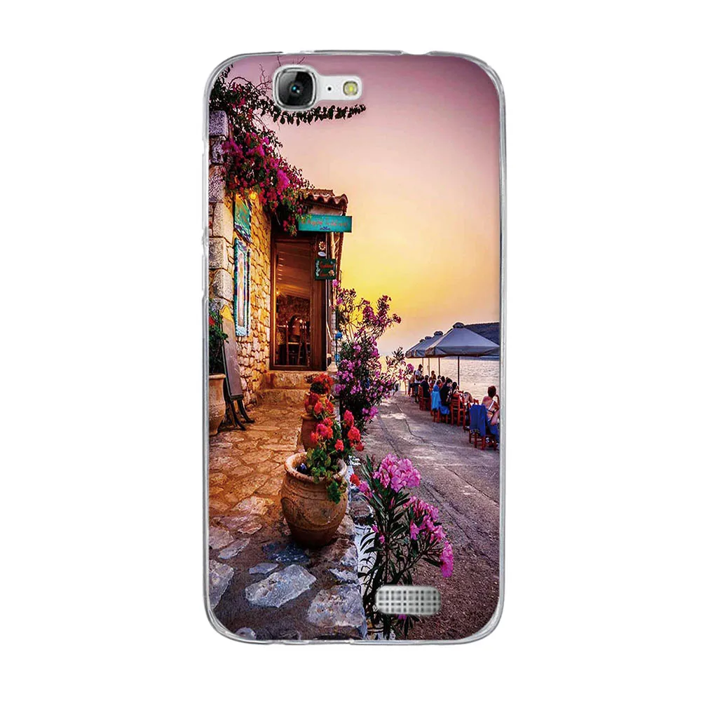 Чехол для Huawei Ascend G7 C199 мягкий чехол из ТПУ с 3D рисунком задние чехлы телефона