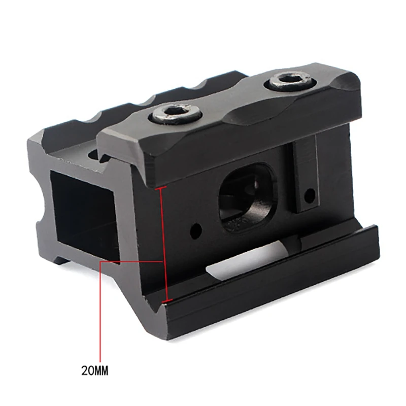 Тактический QD прицел Riser Rail Mount Quick Release средний профиль 3 слота 20 мм Пикатинни для точечного прицела Новинка