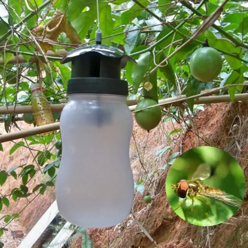 

Portable Fruit Fly Trap Killer Insect Trap Fruit Fly Trap Fly Catcher White Plastic Outdoor Flies Garden Insect