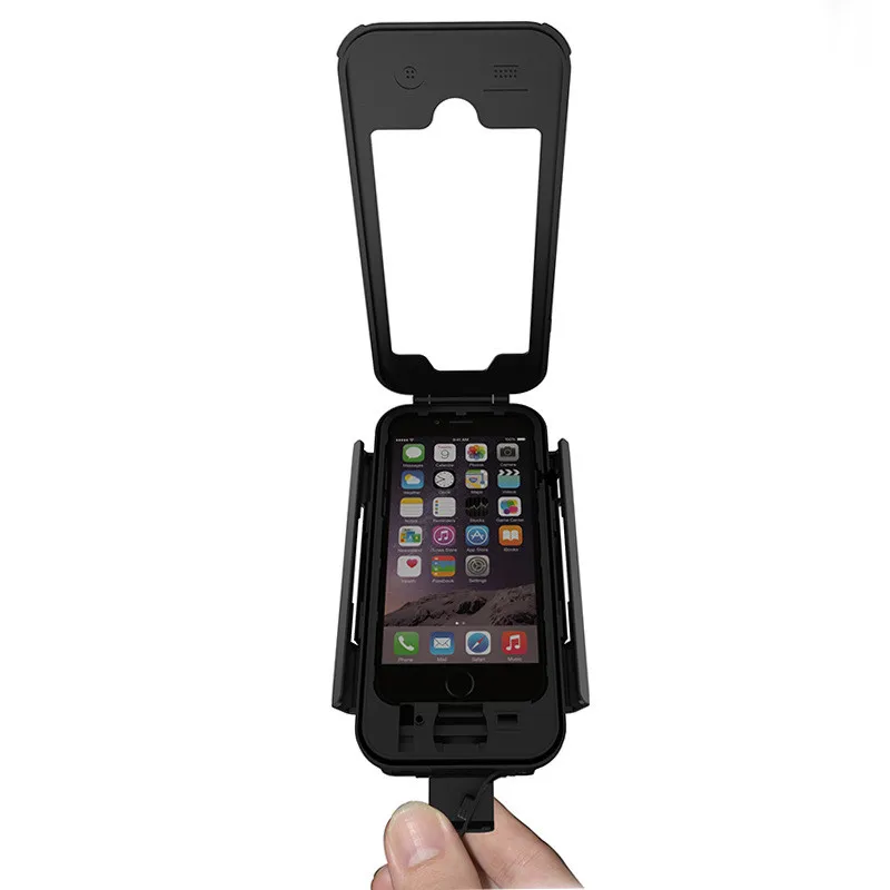 Waterproof Bicycle Bike Phone Case Holder Handlebar Clip Stand Mount Bracket Support for iPhone 6 6S Moto GPS Navigation Holder  (8)