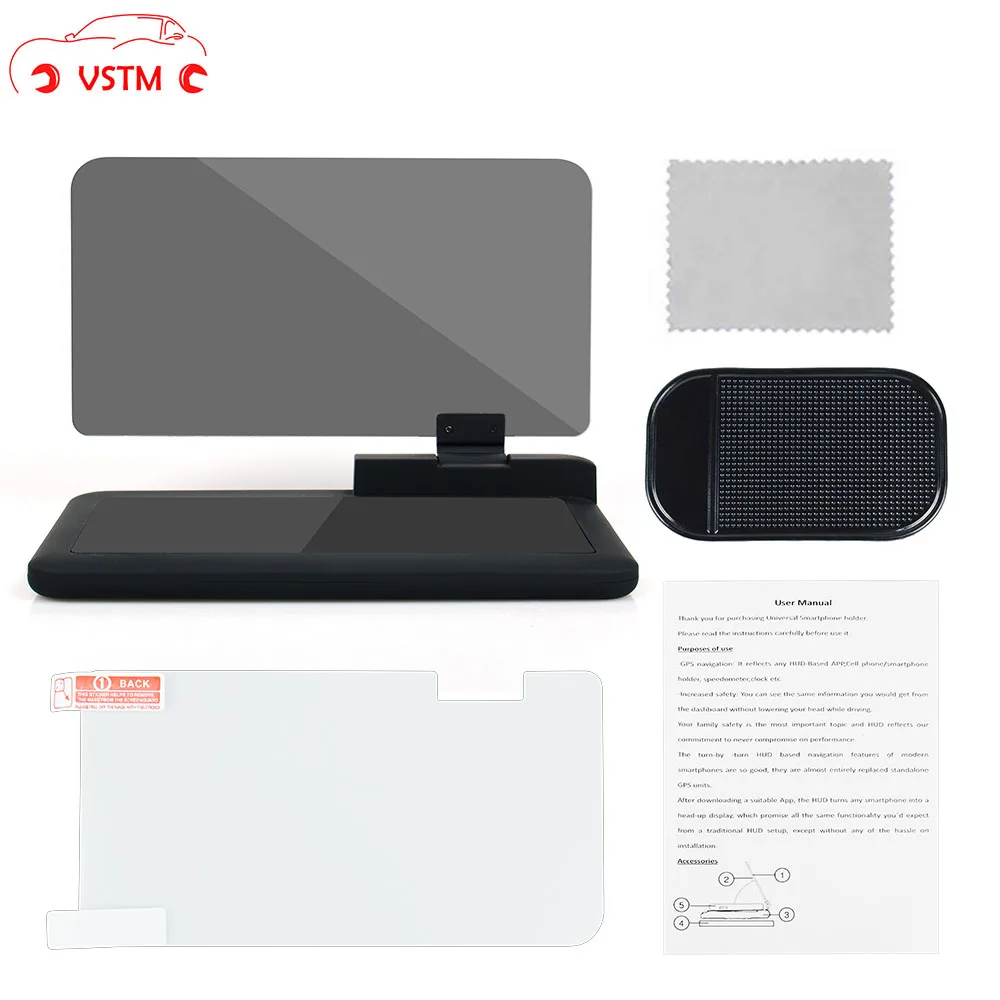 New HUD H6 Head Up Display Holder For Smartphone Projector Car GPS Navigator Car Mount Stand Phone Holder H6
