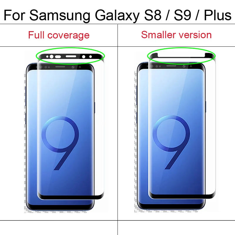 Suntaiho 4D Full Cover Tempered Glass For Samsung Galaxy S9 Plus S8 Plus Screen Protector 3D Curved Smaller version Glass film Suntaiho 4D Full Cover Tempered Glass For Samsung Galaxy S9 Plus S8 Plus Screen Protector 3D Curved Smaller version Glass film