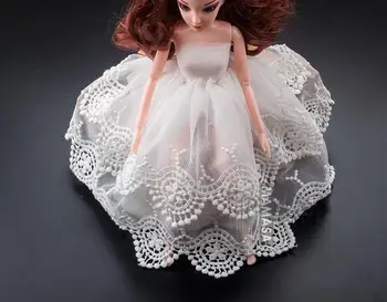 

hot sale 18 cm high quality double dandelion lace Embroidery skirt accessories
