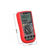 Uni-t мультиметры UT61C Цифровой мультиметр autorange AC/DC напряжение тока мультиметры измеритель емкости lcd multimetro