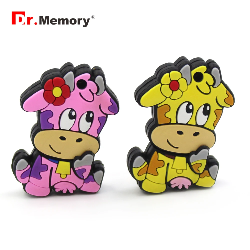 

Cartoon Big Bull Cow Usb 2.0 Usb Flash Drive 4GB Pendrives 64GB Waterproof Pen Drive 8GB 16GB 32GB Memory Stick U Disk On Key