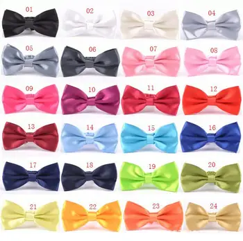 

New Arrival Men's Fashion Tuxedo Classic Solid Color Butterfly Wedding Party Bowtie Red Black Bow Tie Party decoration SN1610