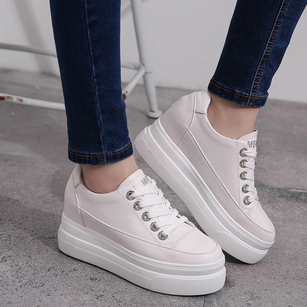2018 Fashion White Casual Comfortable Wedge Vulcanize