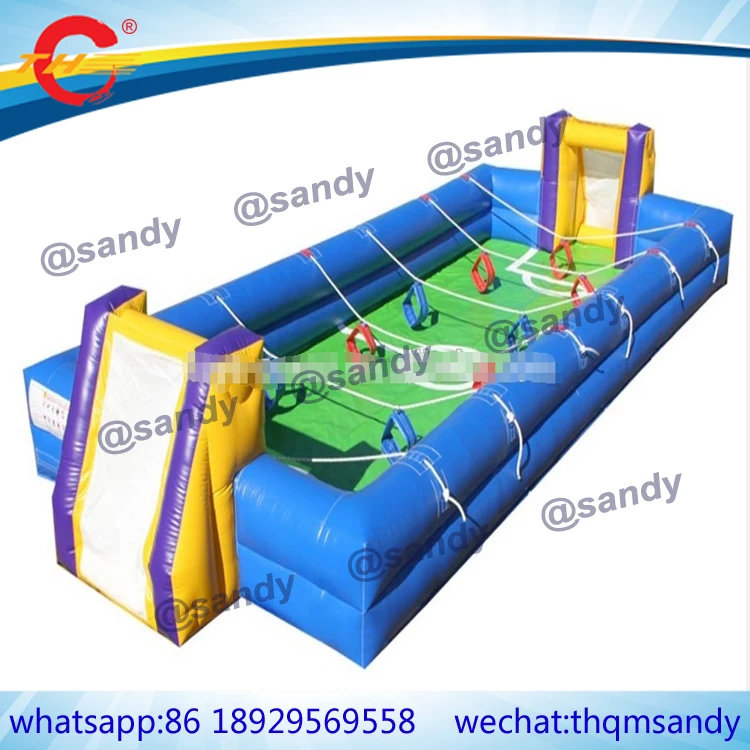 free air shipping to door,12x6m Giant Human Foosball soap arena court,inflatable table pool