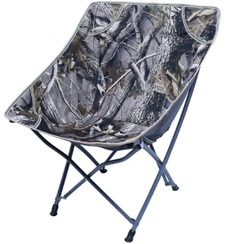 

Outdoor Folding Camping Chairs Portable Moon Leisure Chair Beach Chairs with Carry Bag for Hiking Travel Hunting Fishing