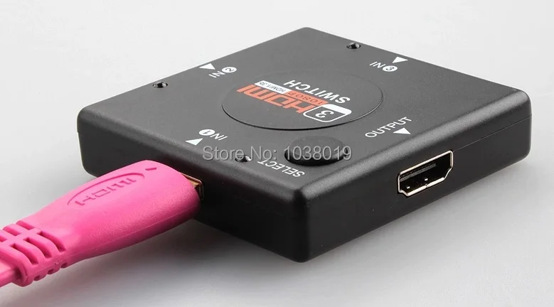 Mini 3 Порты и разъёмы, квадратный HDMI Коммутатор HDMI сплиттер HDMI Порты и разъёмы для HDTV 1080 P Vedio Drop