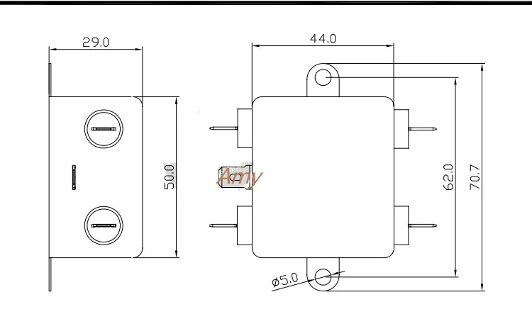 Мощность фильтр EMI CW3 6a 10A 20A T Однофазный AC 220 В