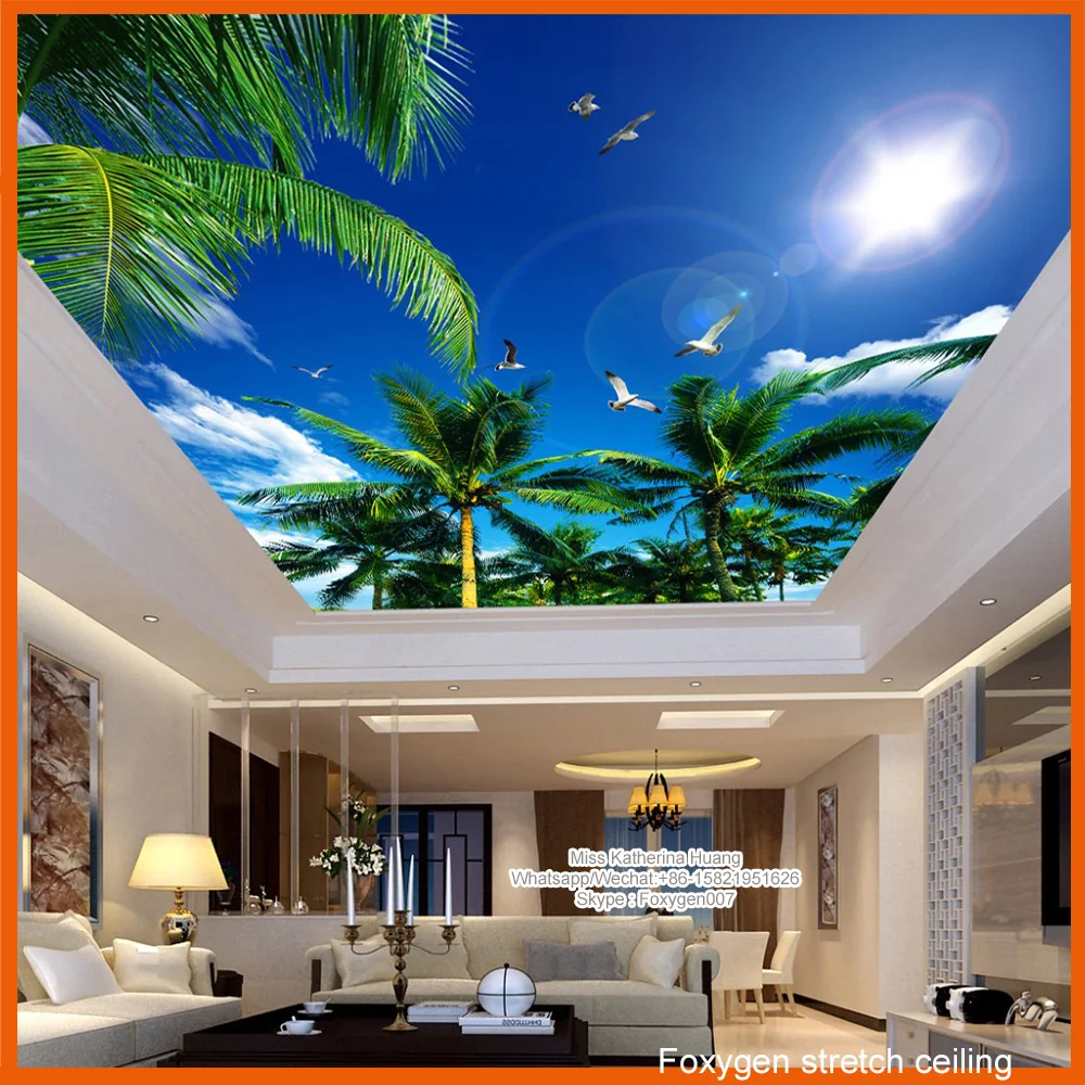 Modern PVC Wall Panel Ceiling Designs Plafon PVC  in 2019