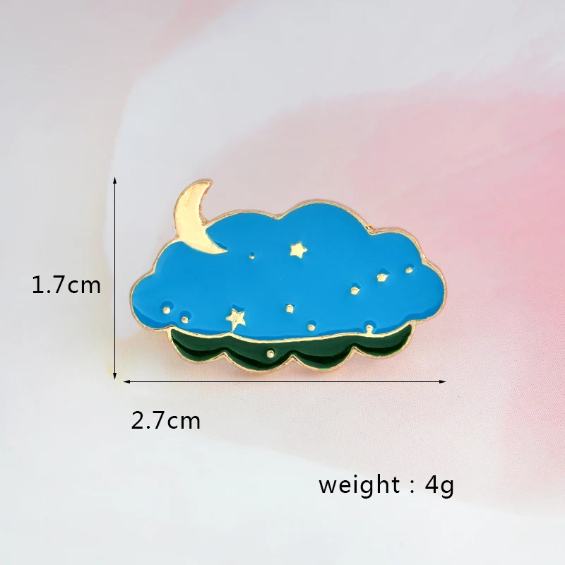 Синяя булавка кошка кофейная чашка со скелетом чайник рыба Нагрудный значок волна дождь облако ледник мультфильм эмаль брошь джинсовые куртки сумка Ювелирные изделия
