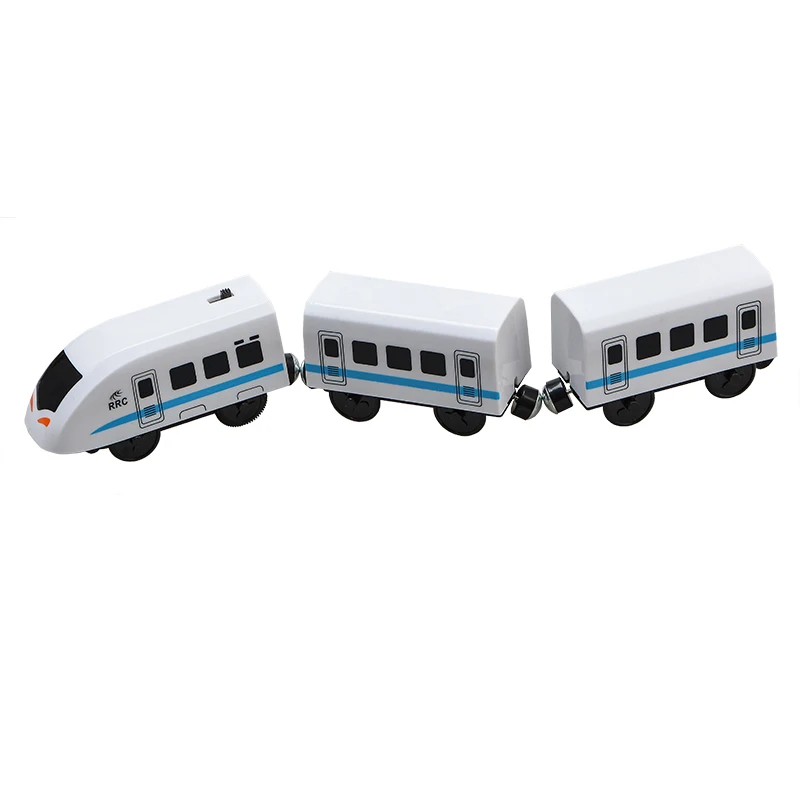 Детский Электрический поезд набор игрушек поезд литой слот игрушка подходит для стандартного деревянного поезда Железной Дороги
