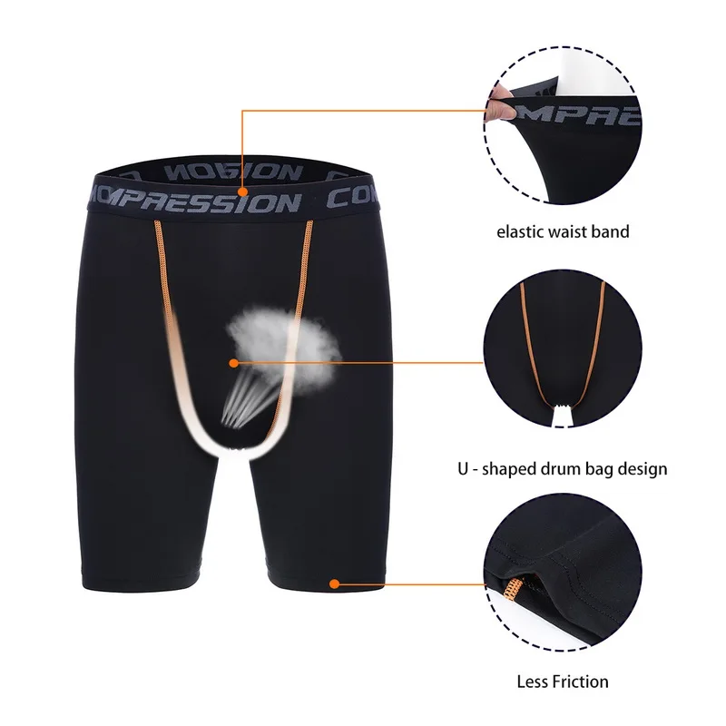 CALOFE новые высококачественные мужские спортивные шорты утягивающая одежда для спортзала под слоем Короткие штаны спортивные колготки половина брюки