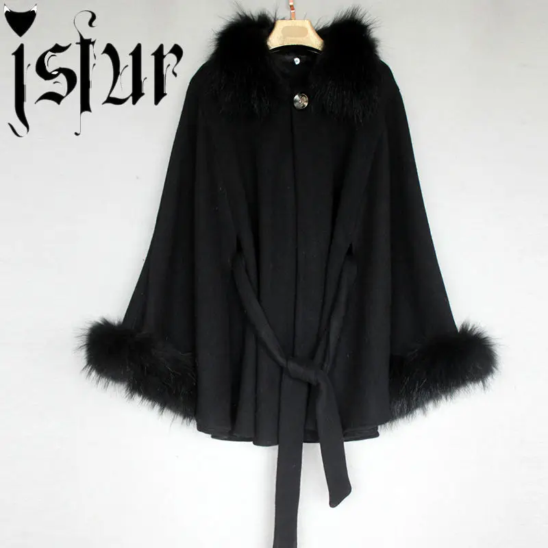 Buy 3 Colors New Arrival Suitable Luxury Real Fur Cape