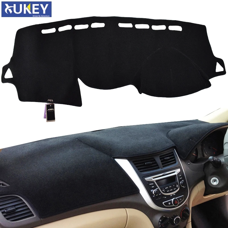 

Xukey Dash Mat Dashmat Dashboard Cover Sun Shade Dash Board Cover Carpet For Hyundai Accent RB 2011 2012 2013 2014 2015 - 2017