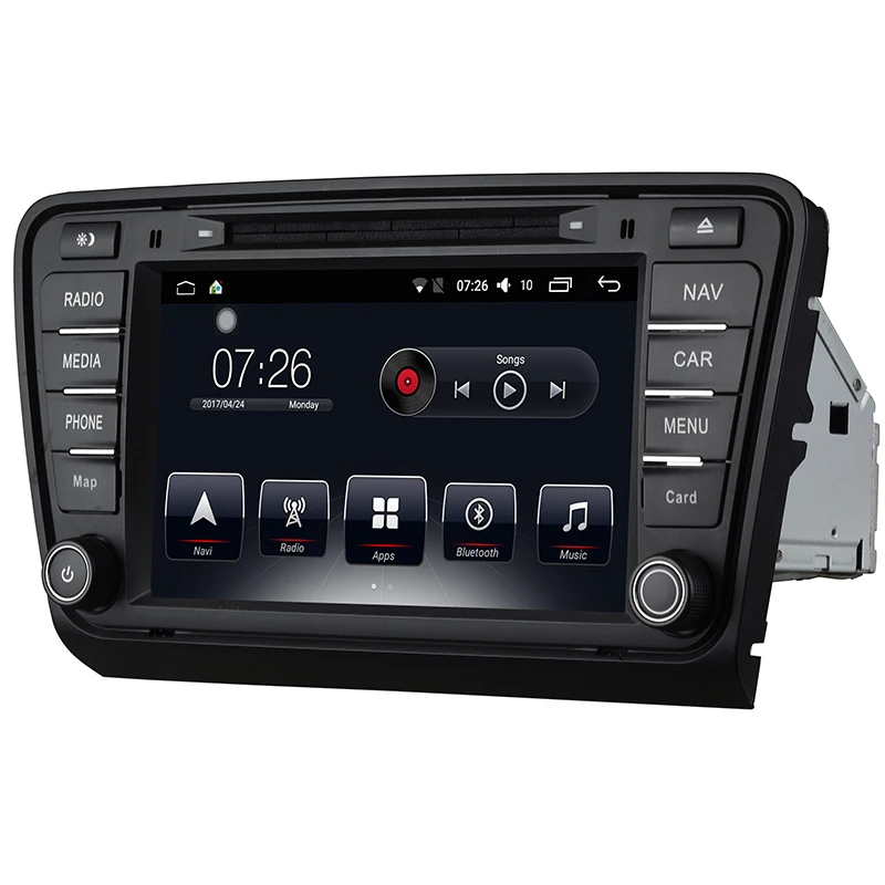 Perfect Car Multimedia Player Android 7.1 8 inch car dvd 2 din car radio with navigation For Skoda Octavia A7 2013-2014 9