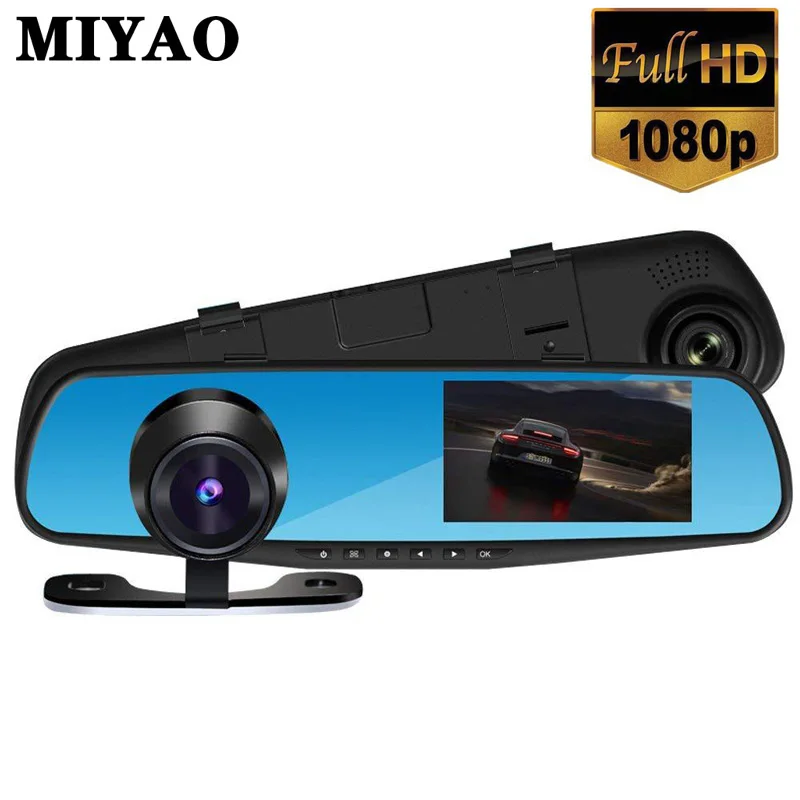 

Rearview Mirror Car Dash Cam Full HD 4.3 '' 1080P Car Dvr Camera Dual Lens Dash Camera DashCam Driving Video Recorder Car Camera
