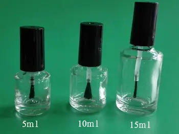 

Capacity 5ml free shipping 200pcs/lot factory wholesale empty nail polish bottle bottles with black lid