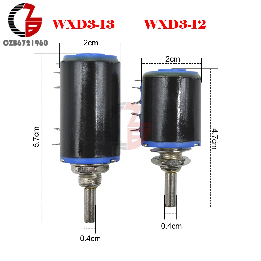 WXD3-12-1W WXD3-13-2W потенциометр переключатель 100 200 470 680 1K 2,2 K 3,3 K 4,7 K 5,6 K 6,8 K 10K 22K 33K 47K 68K 100K ohm ручка переключателя