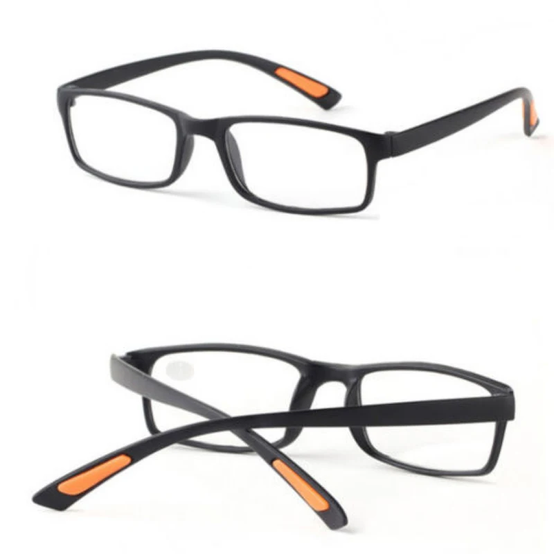 Mayitr 1pc Unisex Elders Square TR90 Frame Glasses Special Design Clear Resin Lens Reading Glasses Presbyopic +1.0~+4.0