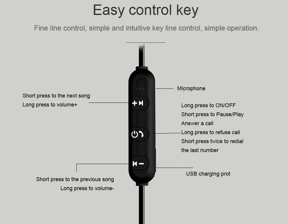 ALANGDUO A2 Спортивные Беспроводные Bluetooth Наушники V4.1 стерео гарнитура для бега магнитные наушники с шумоподавлением с микрофоном для Adroid