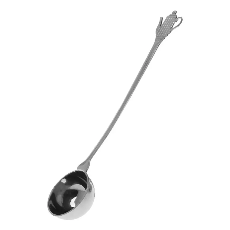 

VFGTERTE 1PC Stainless Steel Coffee Scoop with Long Handle Tablespoon Measuring Spoon for Coffee Bean Kitchen Tools