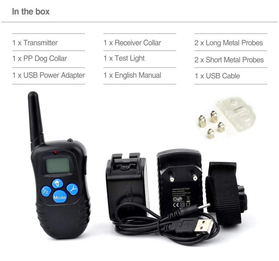 7th Dog Electric Collar PET998DRB