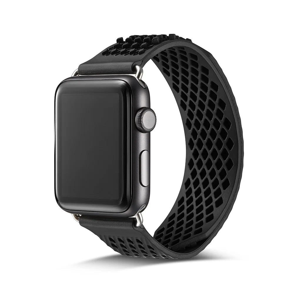 Спортивный силиконовый ремешок для Apple Watch band 4 5 44 мм 40 мм correa aplle watch 42 мм 38 мм iwatch band series 5 4 3 2 1 браслет ремень