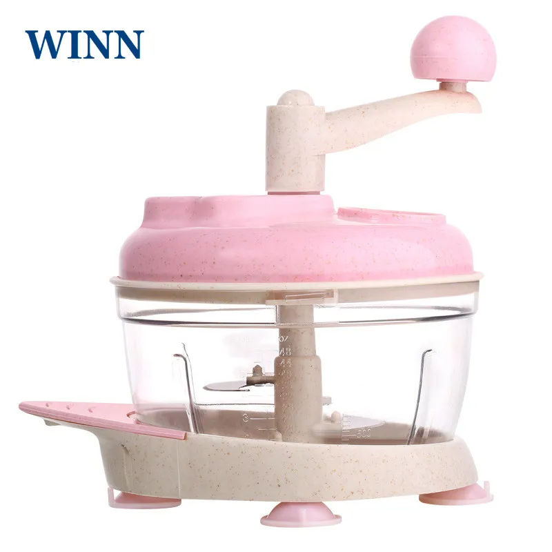 

WINN Multi-functional Manual Meat Grinder Slicer Beef Pork Vegetable Mincer Hand Food Chopper Mixer Blender Fruit Garlic Cutter