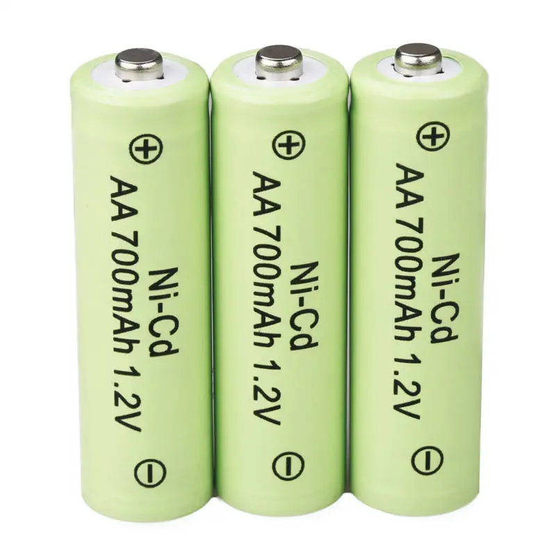 AA перезаряжаемые батареи NiCd 700mAh 1,2 v Сад Солнечный Ni-Cd свет LED EAS