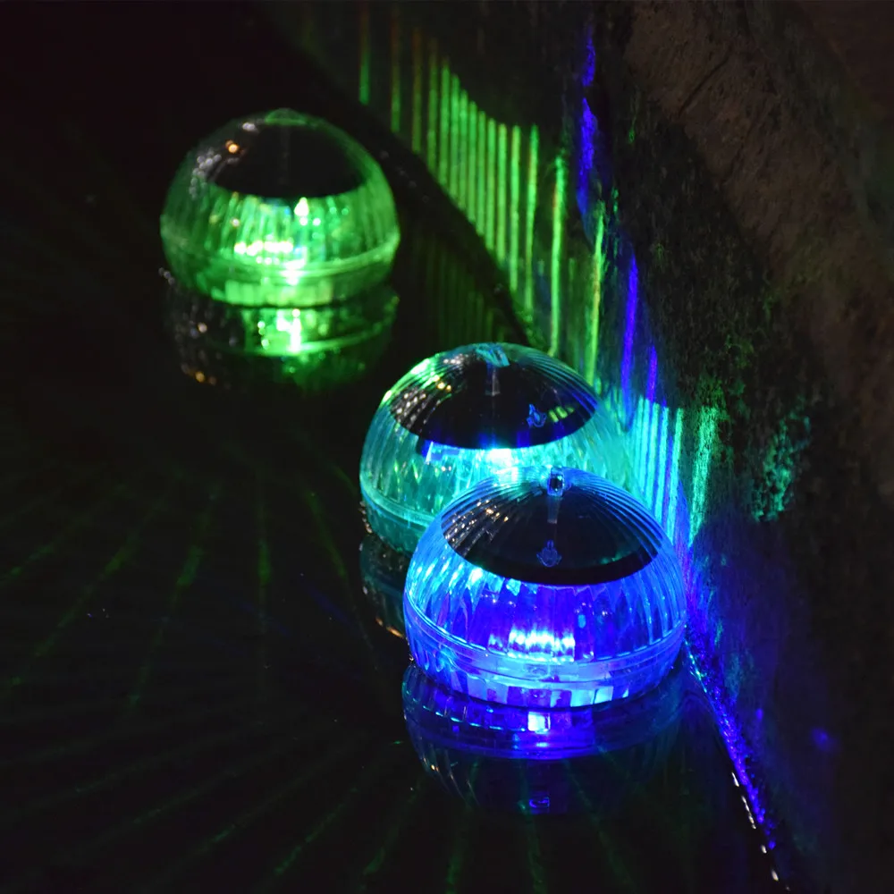 Solar do Diodo Emissor de Luz à Prova Água ao ar Solares para a Lagoa Automático para a Decoração do Jardim Dwaterproof Livre Indoor Luzes Lâmpada Solar Flutuante Bola Trabalho 2 Pces Luz 10 Luz solar do diodo emissor de luz