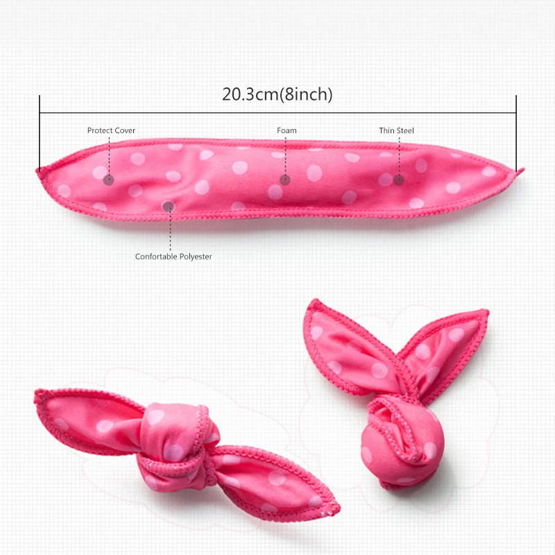 브레인 보우 10PC 매직 스폰지 베개 부드러운 헤어 롤러 유연한 폼 & 스폰지 헤어 컬러 롤러 DIY 살롱 헤어 케어 스타일링 도구