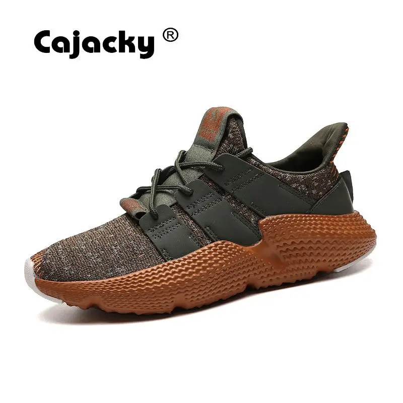 

Cajacky Shark Sneakers Men Summer Casual Shoes Breathable Trainers Men Mesh Lace Up Flats New Lightweight Fly Weave Krasovki Men